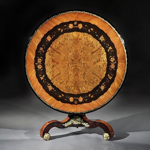 Edward Holmes Baldock Marquetry Centre Table