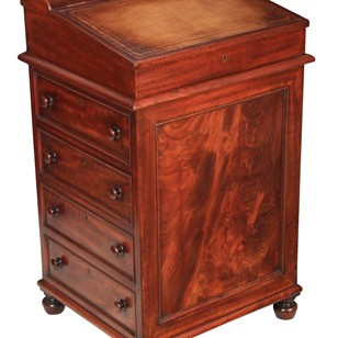 Victorian Flame Mahogany Davenport Desk