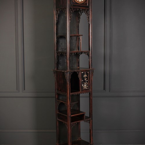Tall Antique Chinese Clock