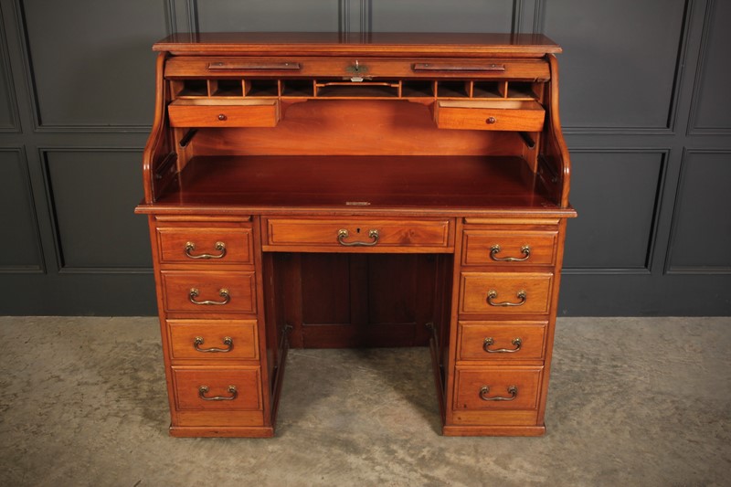 American Walnut Roll Top Desk-lt-antiques-fullsizeoutput-3199-main-637709198895436191.jpeg