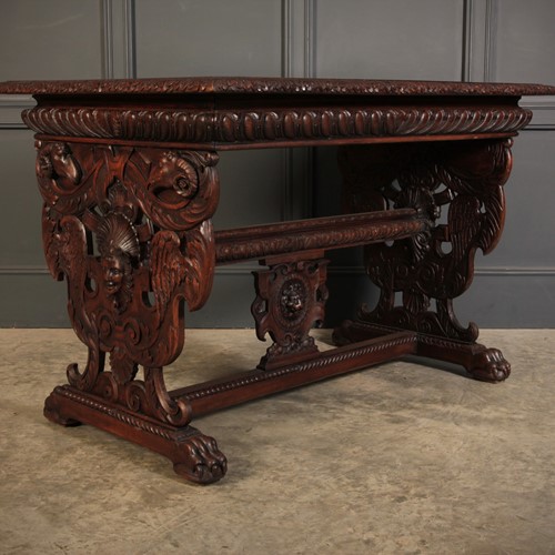 Carved Walnut Centre Table