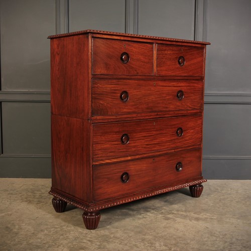 Anglo Indian Padauk Wood Chest Of Drawers