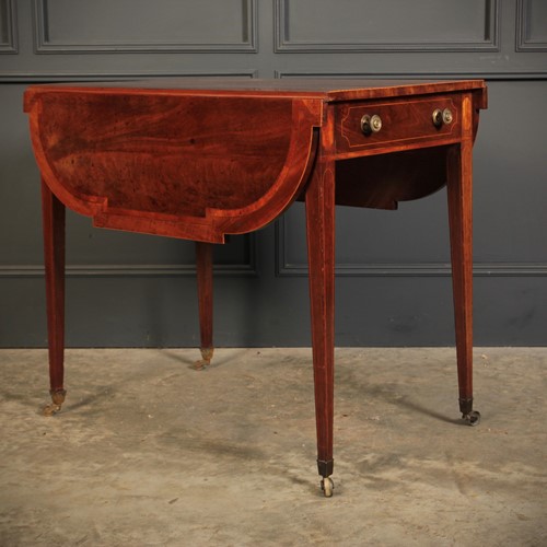 Georgian Mahogany Inlaid Pembroke Table