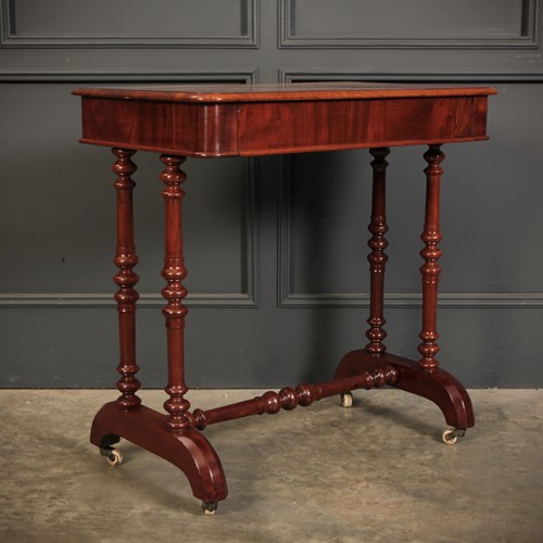 Early Victorian Mahogany Side Table By Heal & Son