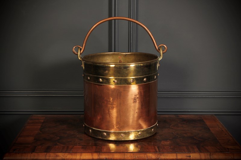 19Th Century Riveted Brass & Copper Coal Bucket-lt-antiques-fullsizeoutput-5ce1-main-638303836037079803.jpeg