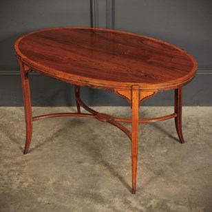 Rare Rosewood Oval Coffee Table By ...