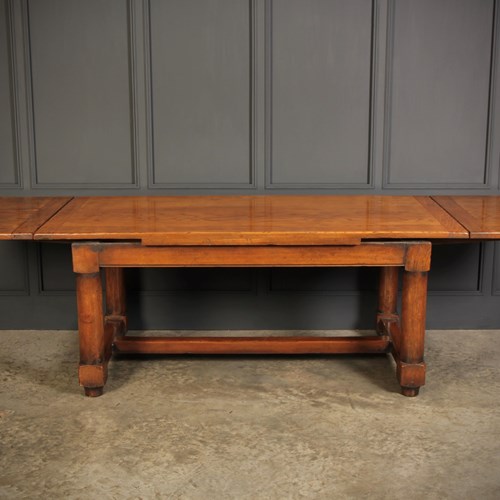 Solid Oak Extending Refectory Dining Table