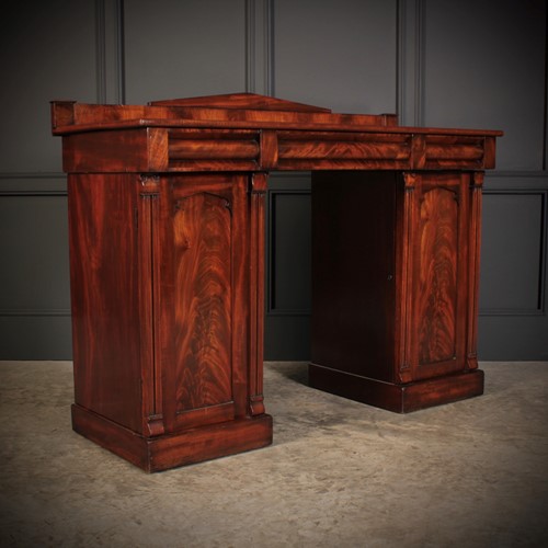 Flame Mahogany Pedestal Sideboard