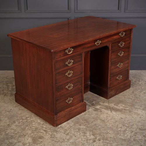 George III Cuban Mahogany Kneehole Desk