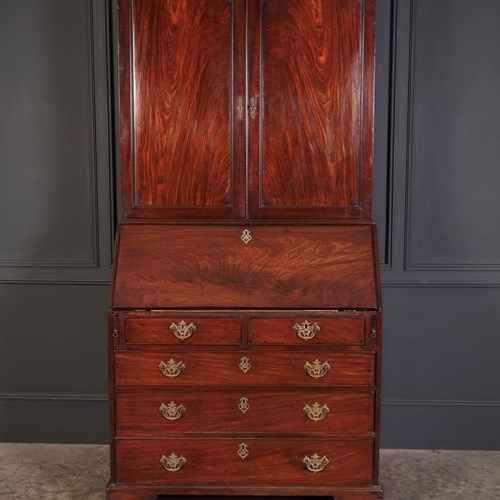 Georgian Mahogany Bureau Bookcase