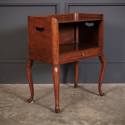 Georgian Oak Country House Bedside Table