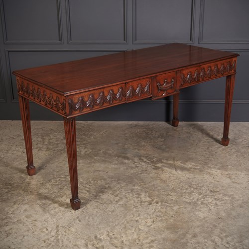 Large Sheraton Style Mahogany Serving Table