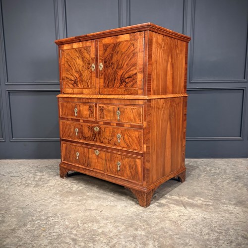 Walnut Cabinet On Chest