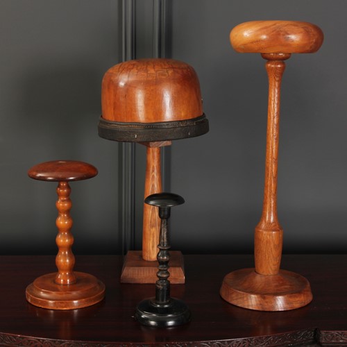 Set Of 4 Milliners Hat Stands