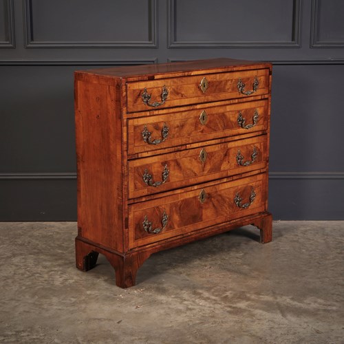 Rare Georgian Walnut Hall Chest 
