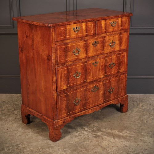 Queen Anne Walnut Chest Of Drawers