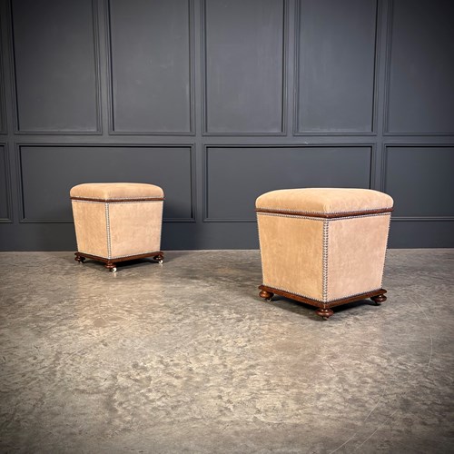 Pair Of Regency Ottoman Stools