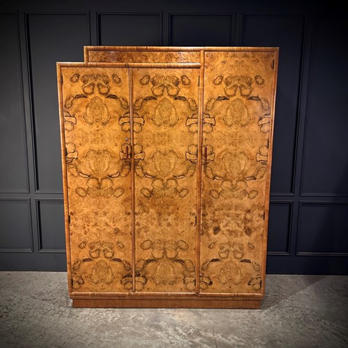 Art Deco Walnut Wardrobe