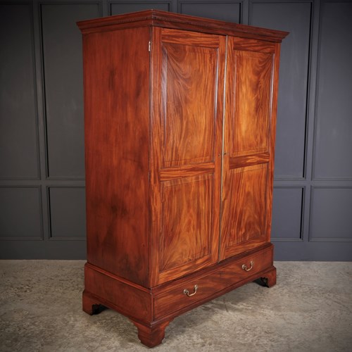 Large Georgian Mahogany Wardrobe