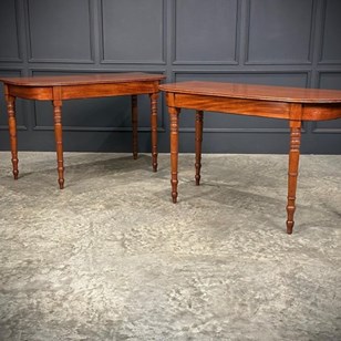 Pair Of Regency Mahogany Console Ta...