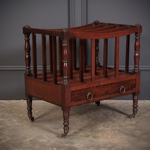 Regency Mahogany Canterbury Magazine Rack