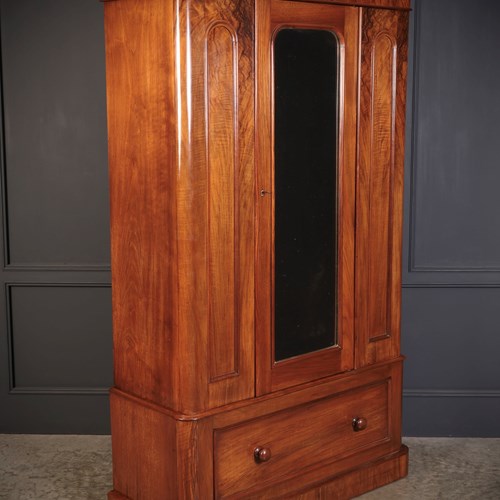 19Th Century Walnut Wardrobe