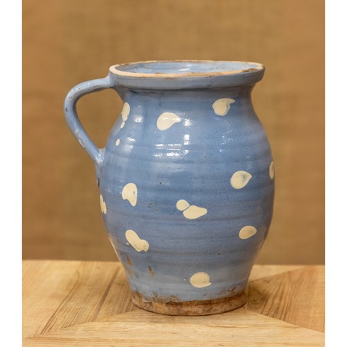 Blue Polka Dot Jug