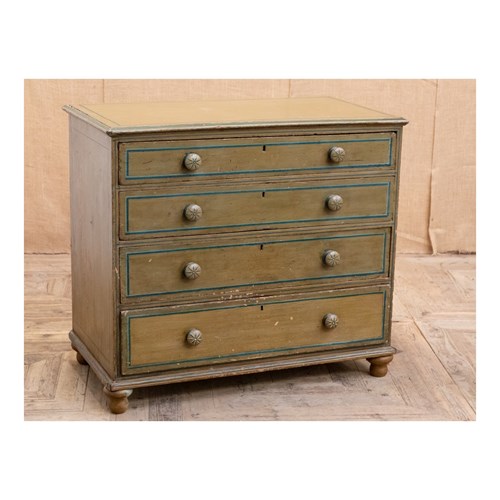 Painted Pine Chest Of Drawers