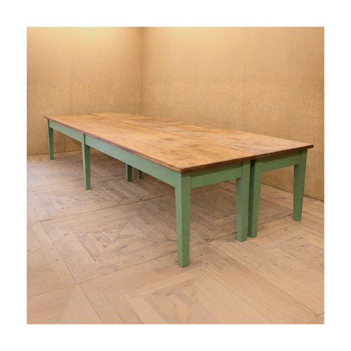 Huge Pair Of Country House Prep Tables