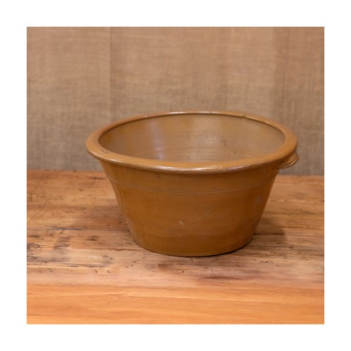 Large Salt Glazed Bakers Or Dairy Pancheon