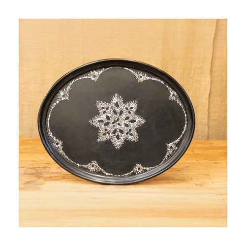 Large 19Th Century Papier-Mâché Tray