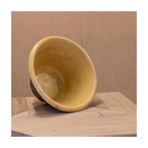 Large Yellow Glazed Dairy Bowl