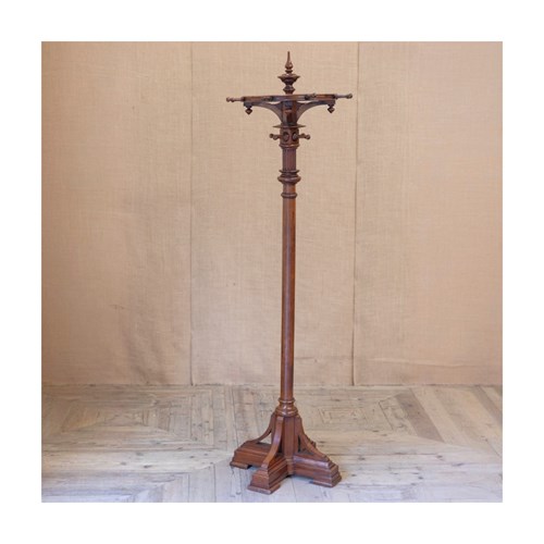 Mahogany Revolving Hat & Coat Stand