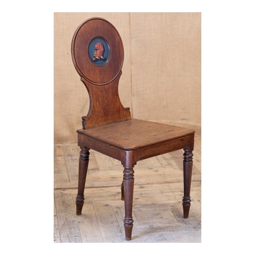 Crested Hall Chair 