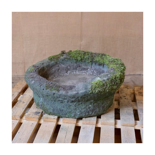 Circular York Stone Trough