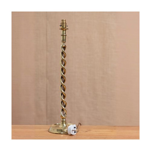 Extra Large Brass Barley Twist Lamp
