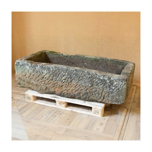 Large 18Th Century York Stone Horse Trough