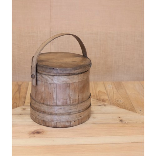 Coopered Sugar Storage Bucket / Firkin 