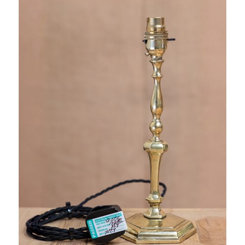 Brass Hexagonal Table Lamp