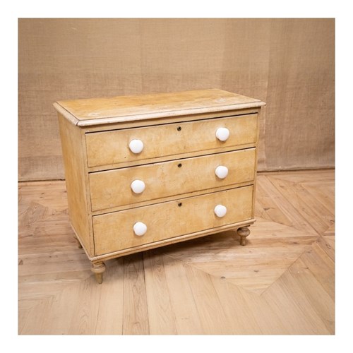 Painted Pine Chest Of Drawers