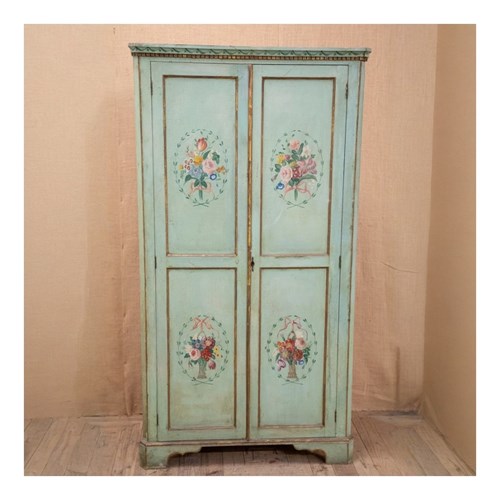 Painted Pine Corner Wardrobe