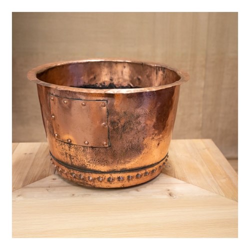 Copper Copper Log Bin 