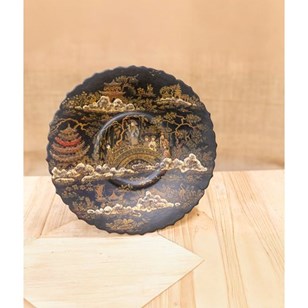Lacquered Comport By Charles Webber...