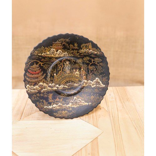 Lacquered Comport By Charles Webber