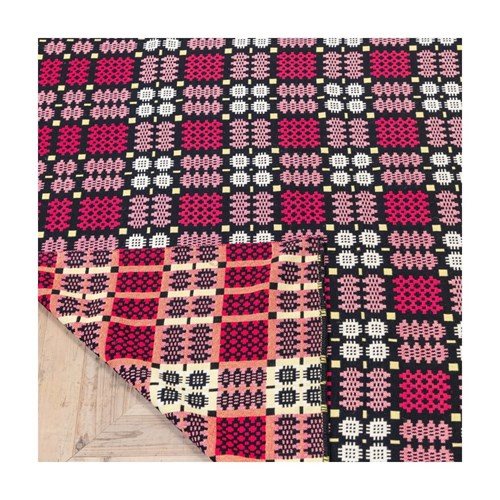 Purple & Red Welsh Blanket