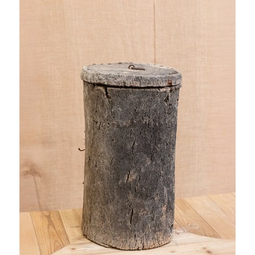 Spanish Cork Beehive Side Table