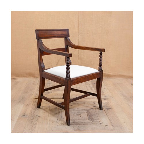 Regency Carver Chair With Bobbin Turning