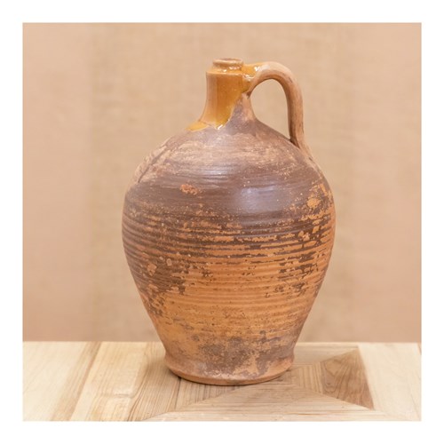 Glazed Terracotta Oil Jug