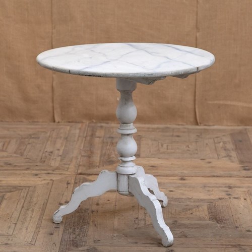 Painted Faux Marble Table