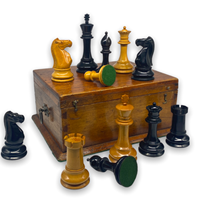 Fine Large Antique Staunton Chess Set